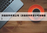 济南软件开发公司（济南软件开发公司有哪些）