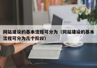 网站建设的基本流程可分为（网站建设的基本流程可分为几个阶段）