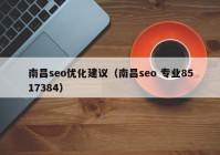 南昌seo优化建议（南昌seo 专业8517384）