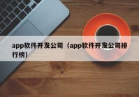 app软件开发公司（app软件开发公司排行榜）