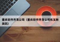 重庆软件开发公司（重庆软件开发公司陈玉刚简历）