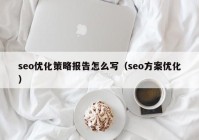 seo优化策略报告怎么写（seo方案优化）